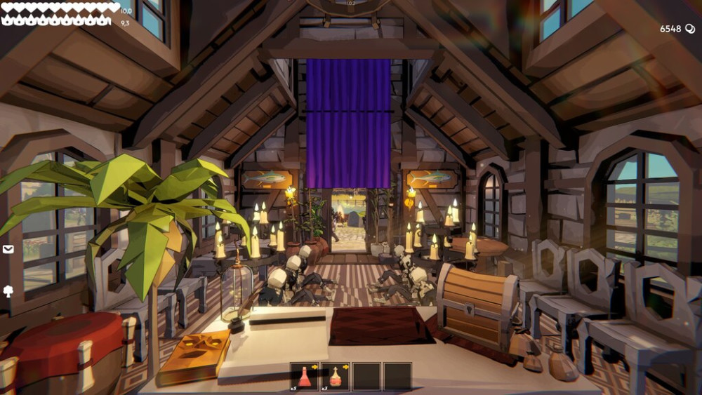 Shop interior showing furniture and decoration layout
